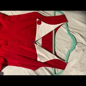 Tatyana red circle dress